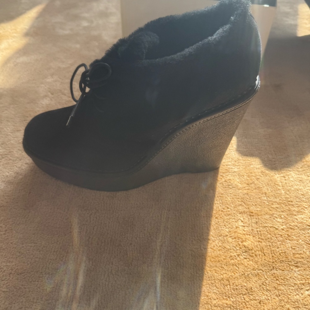 NWB YSL Shearling Booties